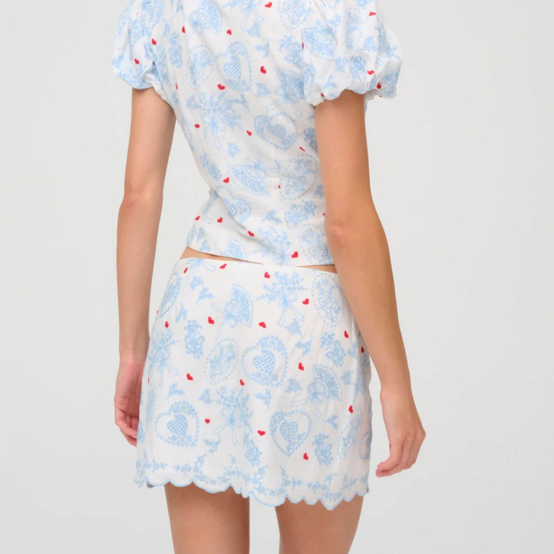 Livia Linen Mini Skirt