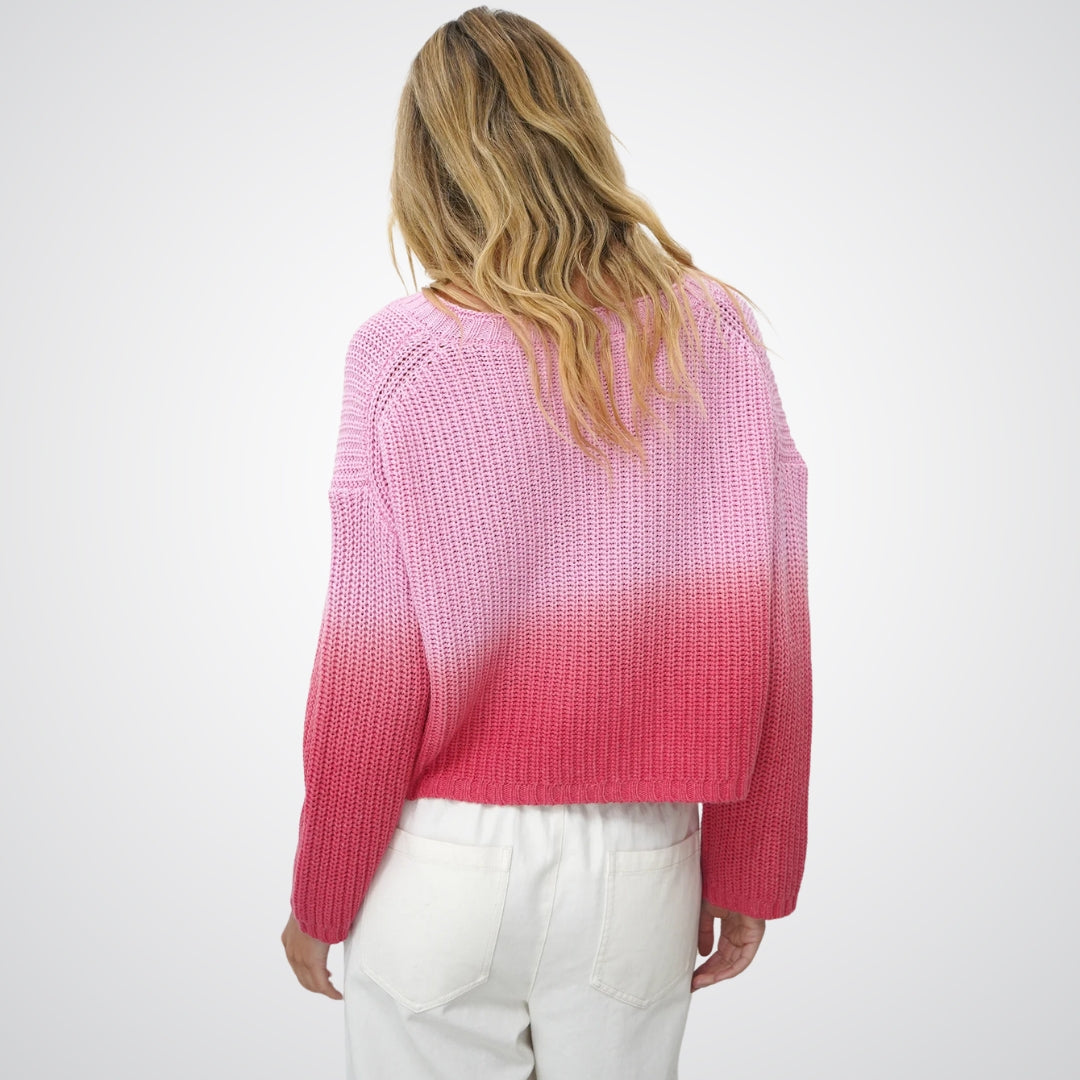 Angle V Dip Dye Sweater