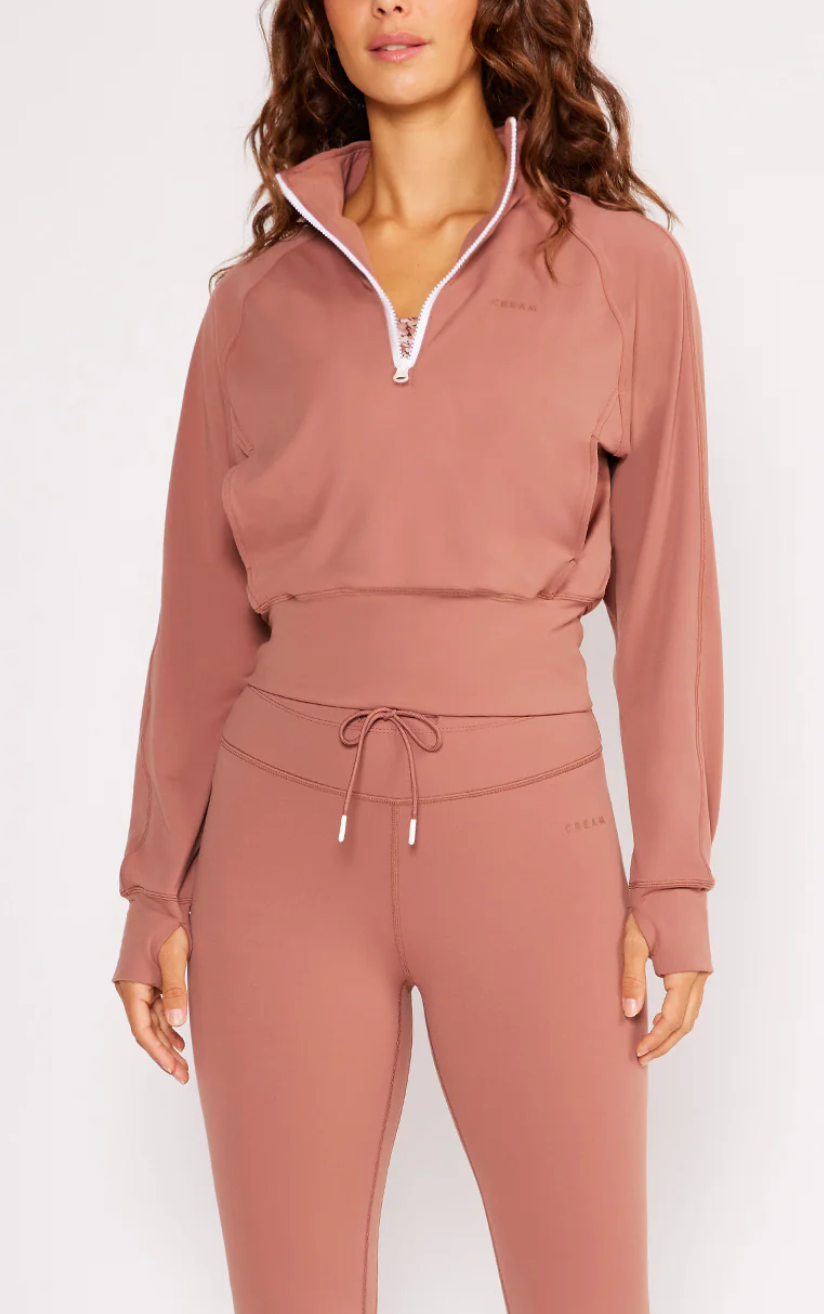 Olivia Half-Zip LS Top