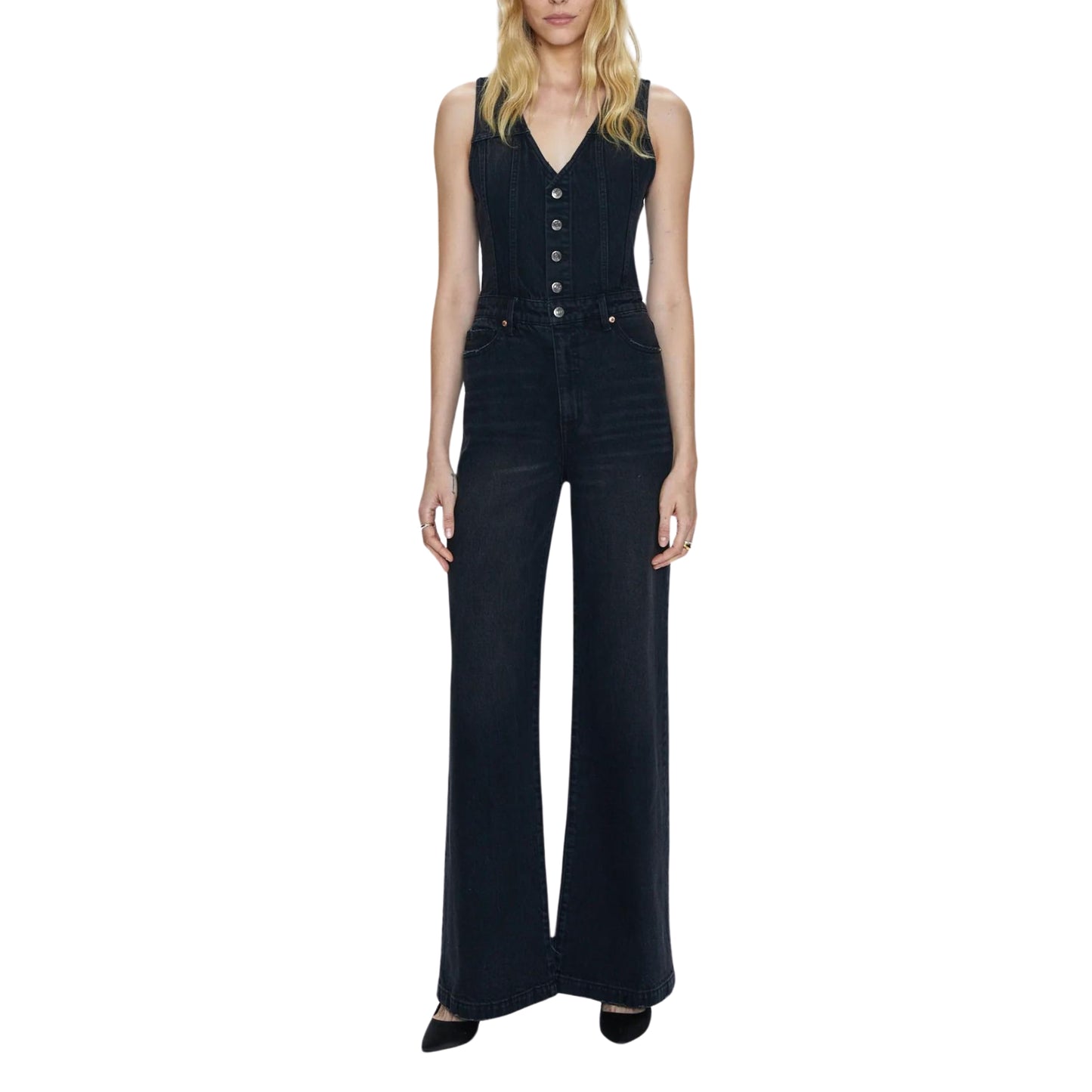 Aria Fitted Vest Jumpsuit