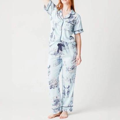 Apres Ski Toile PJ Pants Set