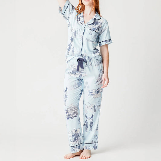 Apres Ski Toile PJ Pants Set