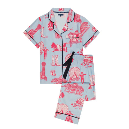 Dallas Toile Pajama Pants Set