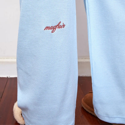 Life is Sweet Waffle Wide Leg Sweatpants
