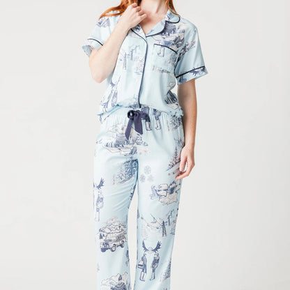 Apres Ski Toile PJ Pants Set