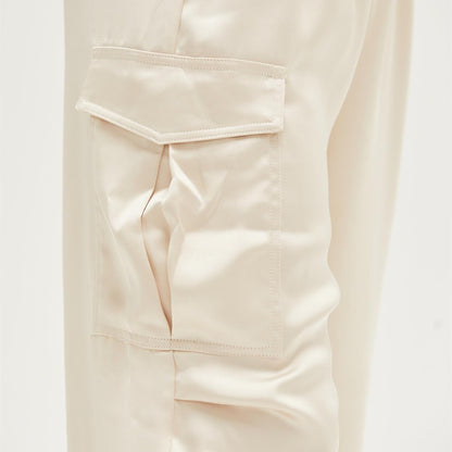 Satin Cargo Pants