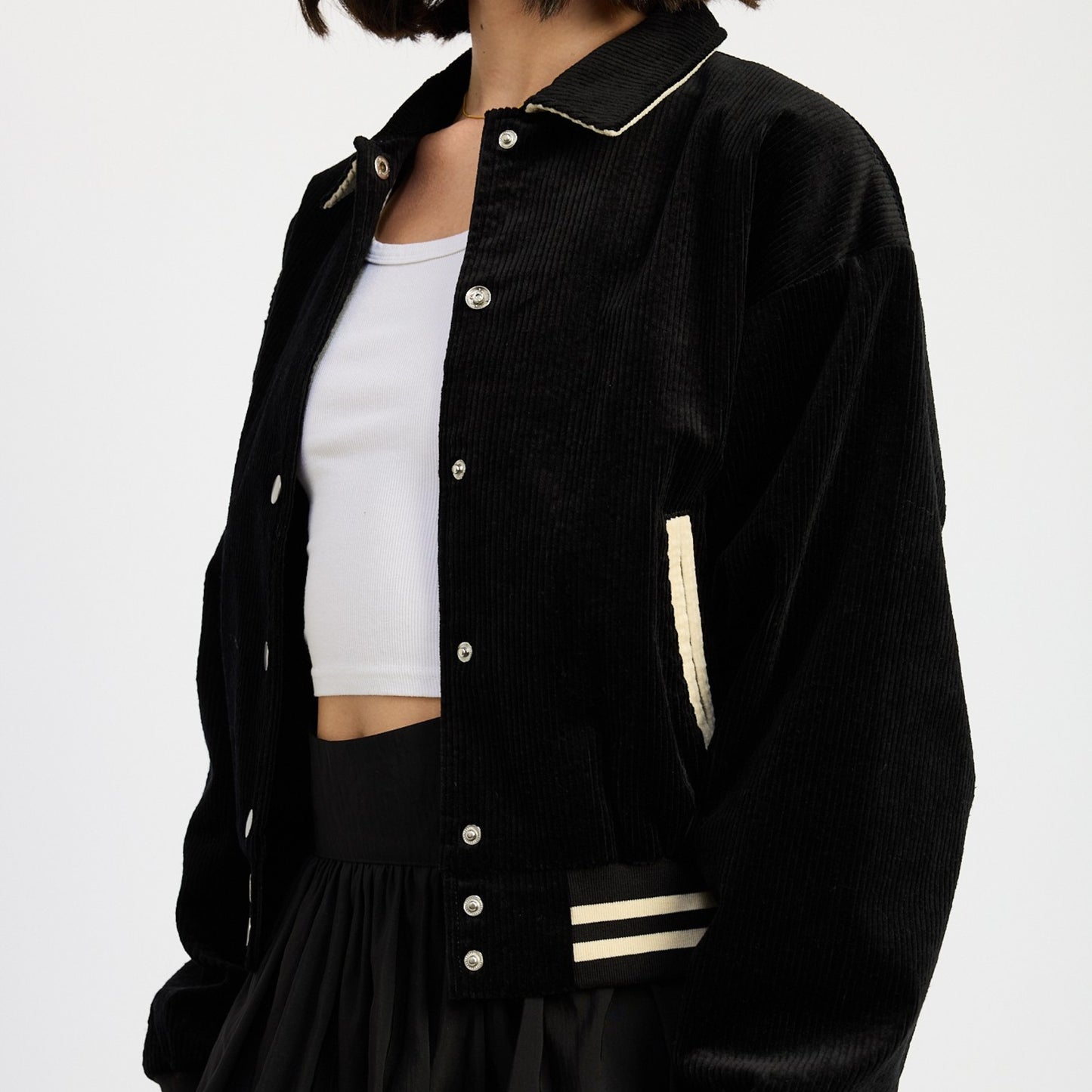 Bomber Jacket with Collar