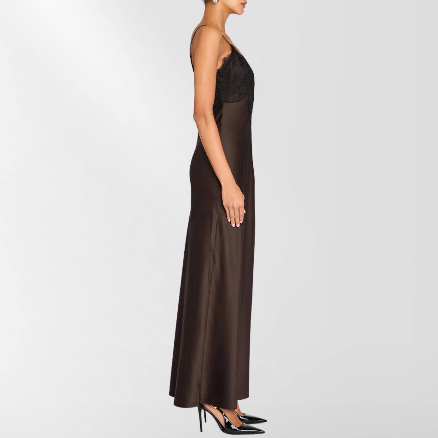 Grenache Satin Maxi Dress