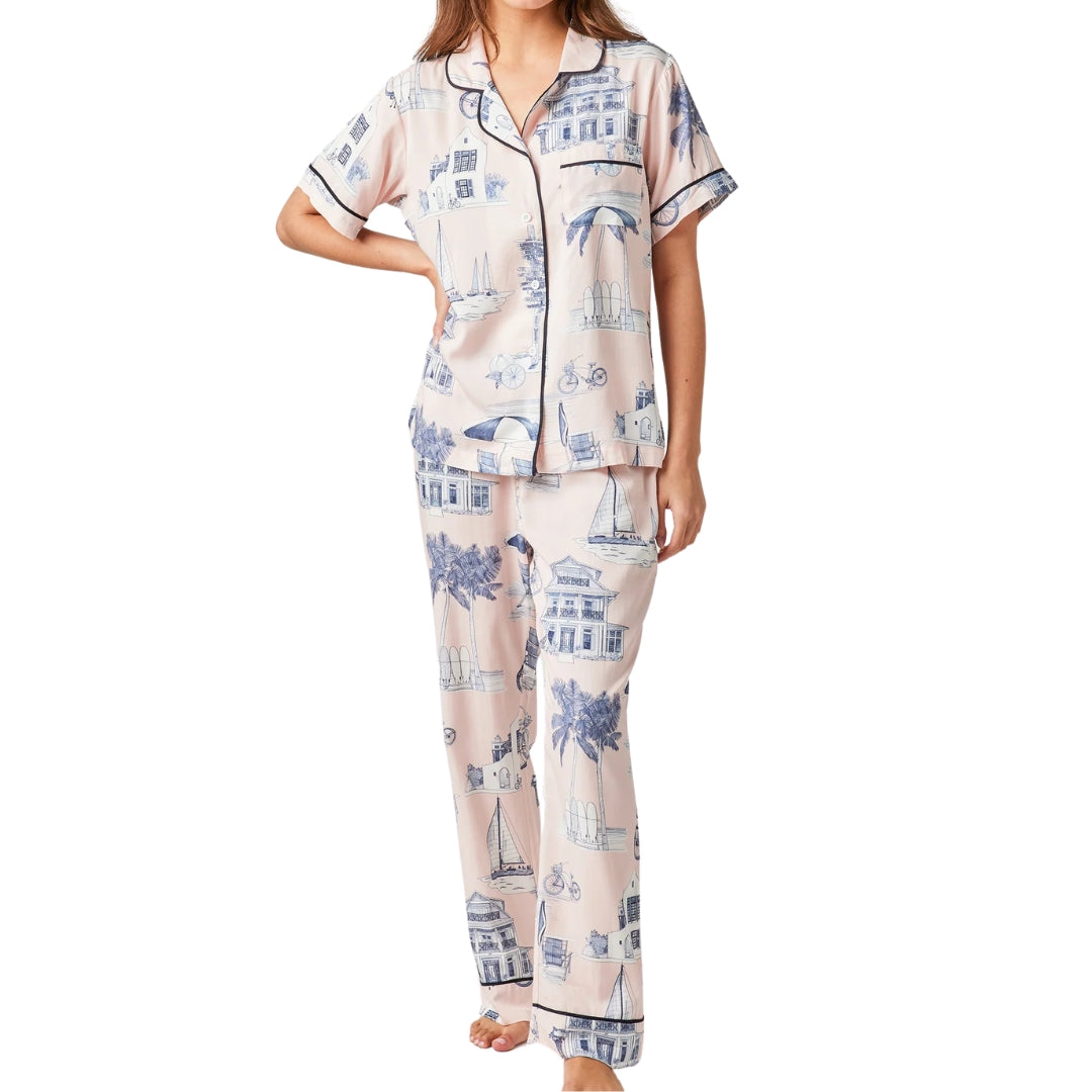 Florida Toile Pajama Pant Set