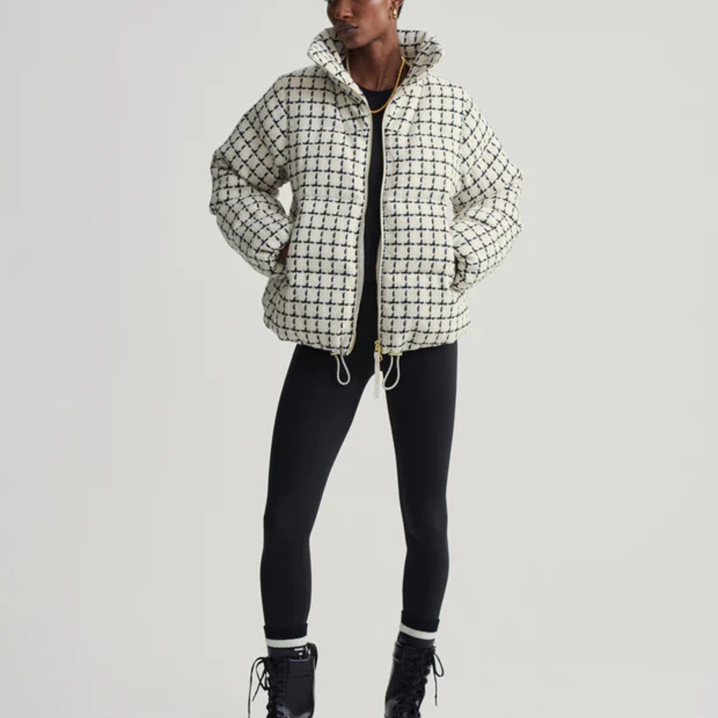 Eugene Check Short Puffer