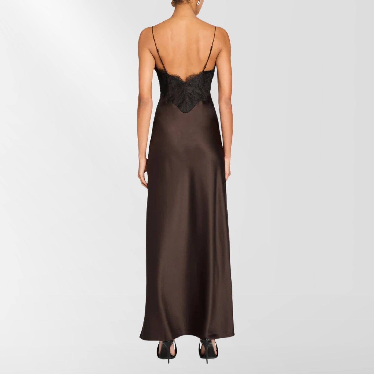 Grenache Satin Maxi Dress