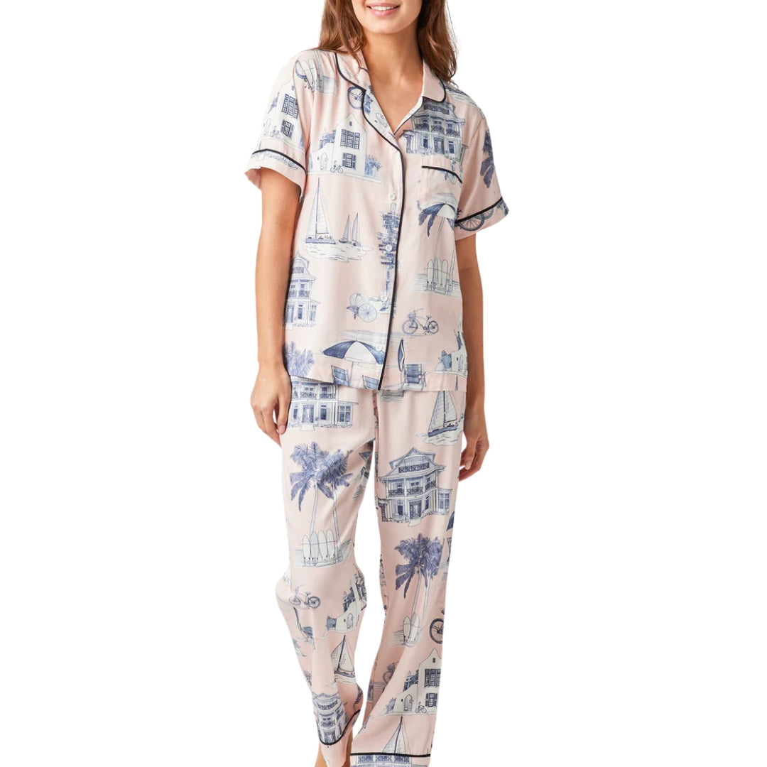 Florida Toile Pajama Pant Set