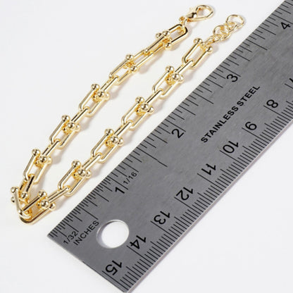 Gold Chain Link Bracelet