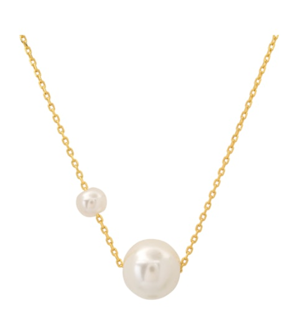 Double Pearl Pendant Necklace TN-5205**