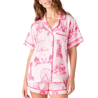 Dallas Toile Pajama Short Set