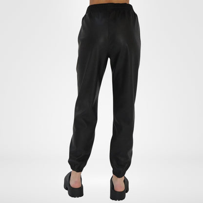 Utility Faux Leather Jogger