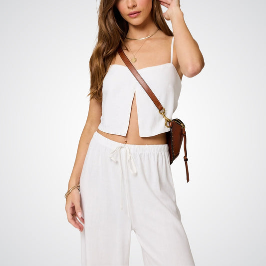 Split Crop Cami