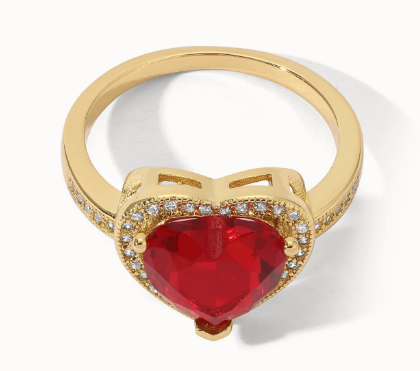 Cherry Heart Ring