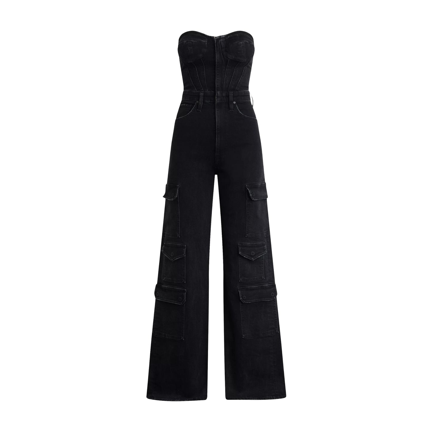 Bustier Cargo Jumpsuit