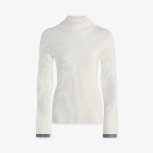 Ravena Rib Knit High Neck Top